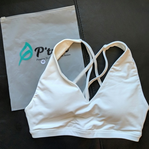 P'tula Veronica Embrace Sports Bra White Medium - Picture 3 of 4